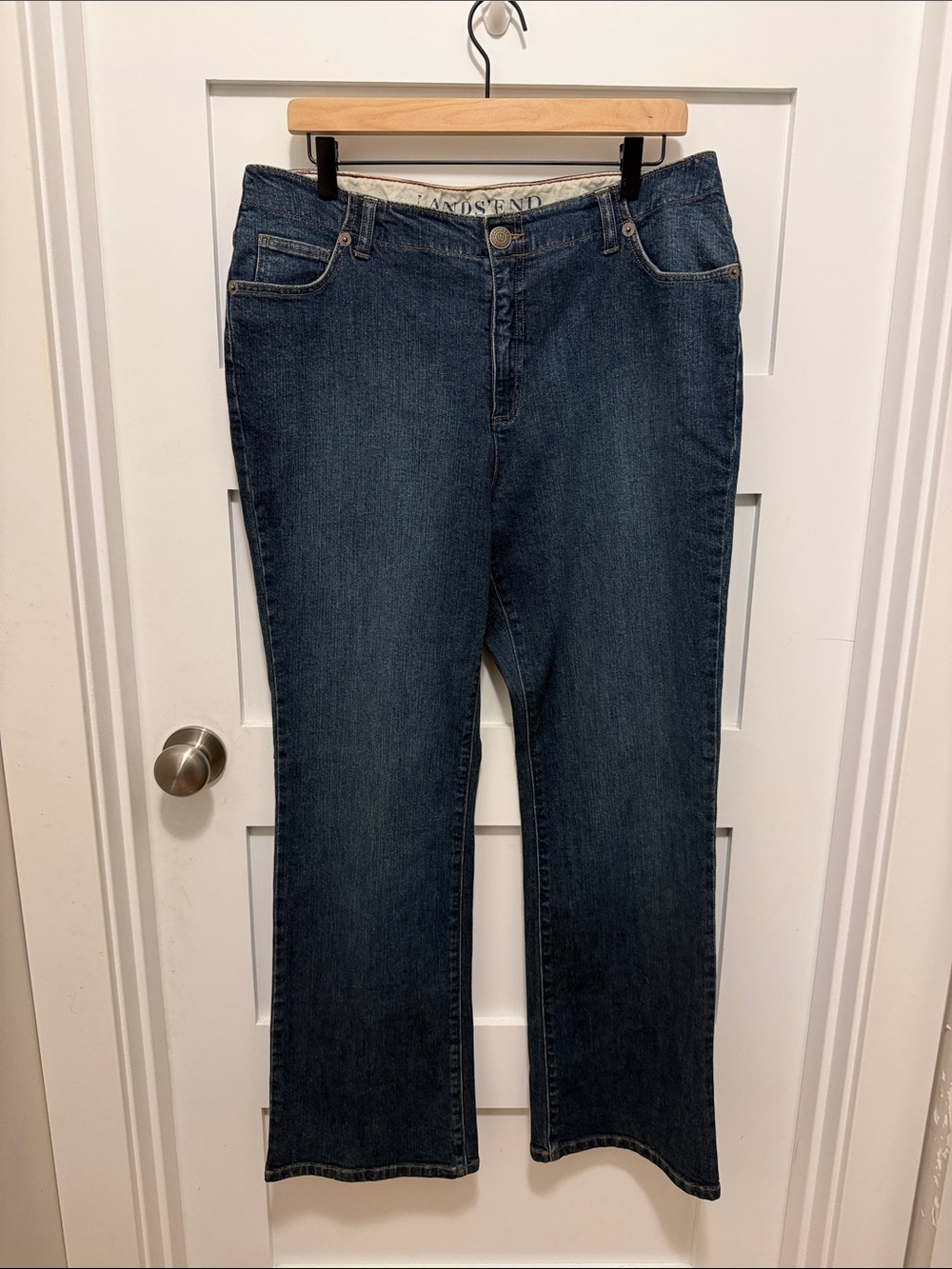 Lands' End Orig. Fit Classic Waist Women's Boot Cut Jeans